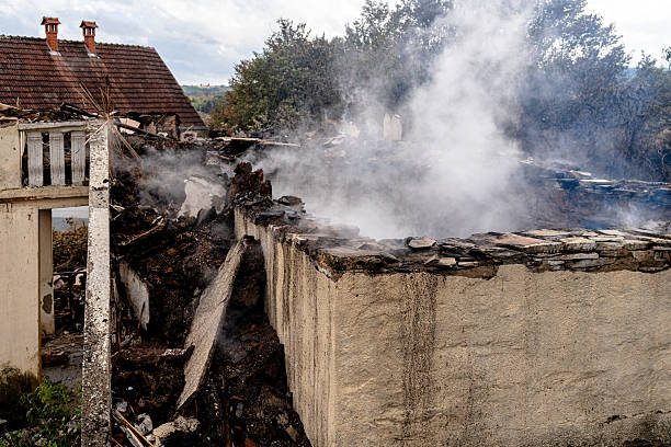 Professional Fire Damage Repair technician working in Birmingham, NJ